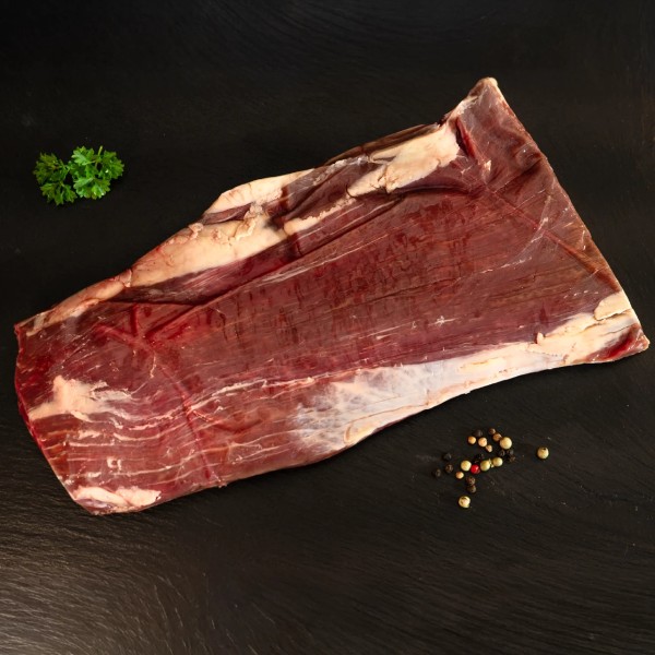 Flaches Flank | Bavette-Steak | Texas Longhorn Fleisch | Bio | Premium-Rindfleisch aus Deutschland